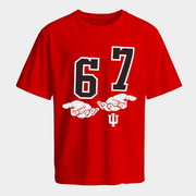 Indiana Football 6 7 T-Shirt Six Seven Meme Shirt Gifts For Football Lovers - Lily Birch Market