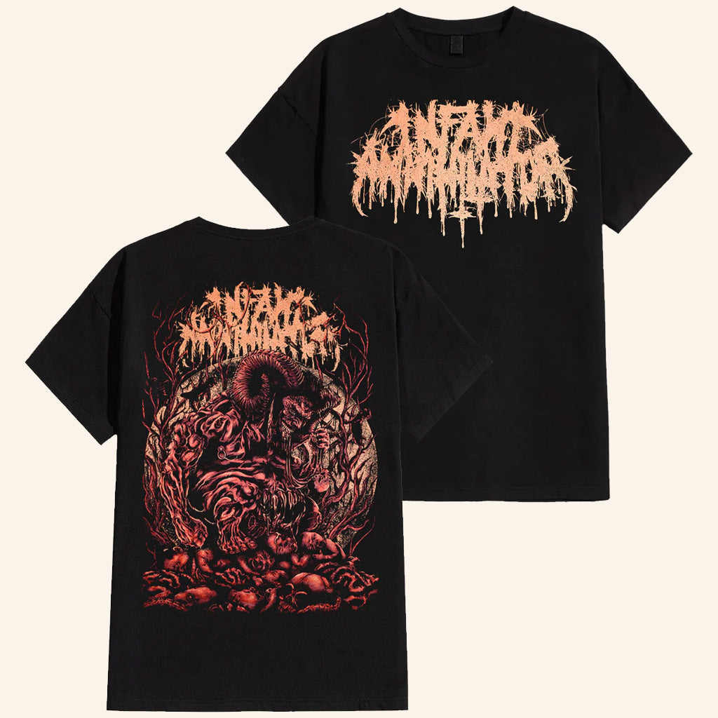 Infant Annihilator Merch Chewer T-Shirt Black Presents For Music Lovers - Lily Birch Market