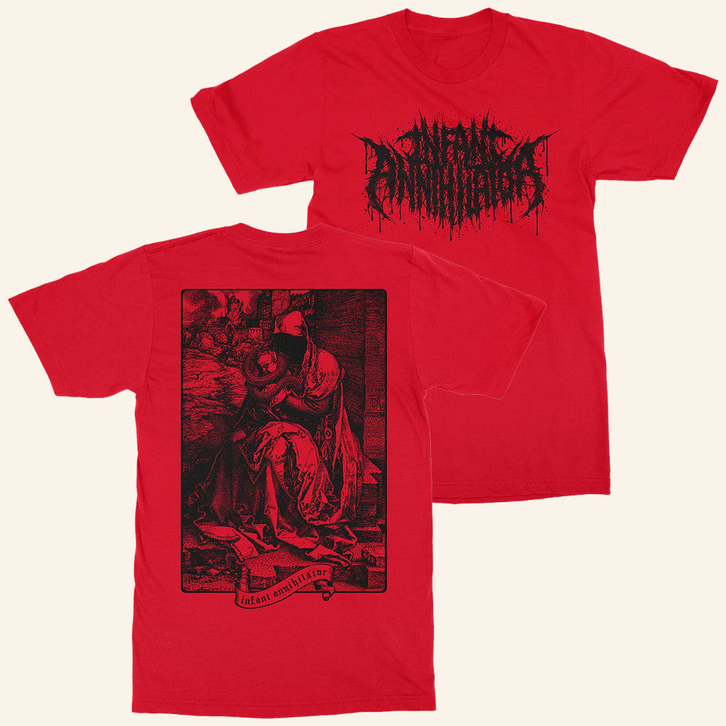 Infant Annihilator Merch Childsnatcher Red T-Shirt Music Related Gifts For Guys - Lily Birch Market