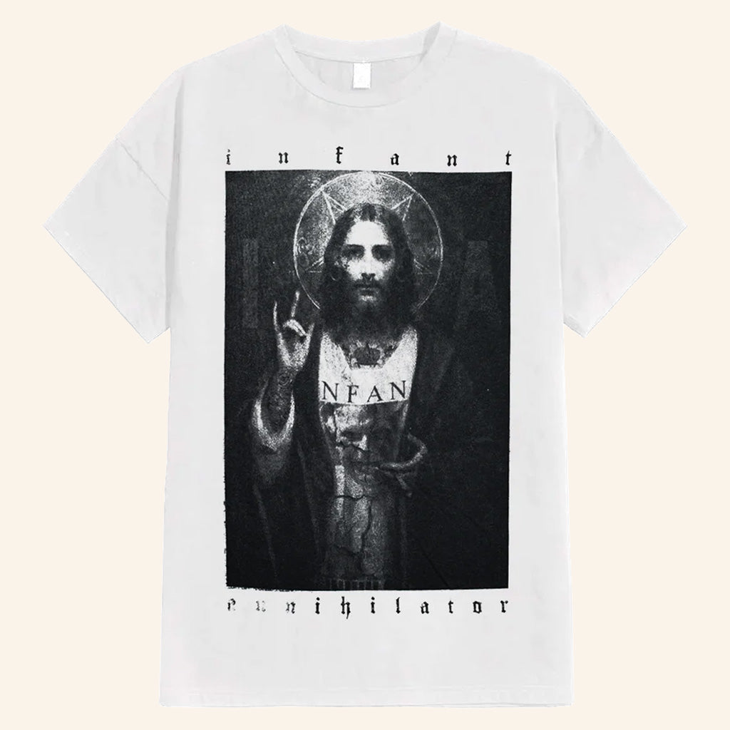 Infant Annihilator Merch Jesus White T-Shirt Christian Apparel Gifts For Band Lovers - Lily Birch Market