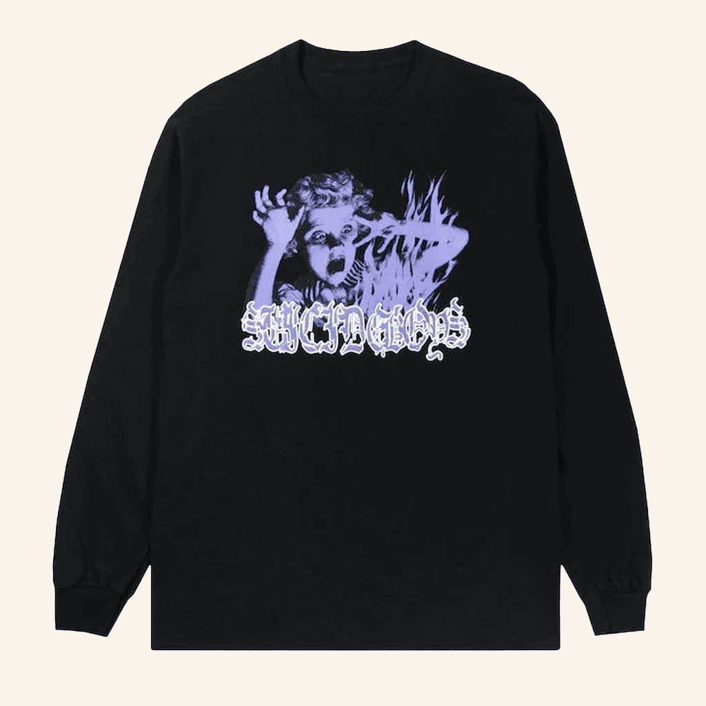 Influenced By Suicide Long Sleeve Sweatshirts - Lilybirchmarket