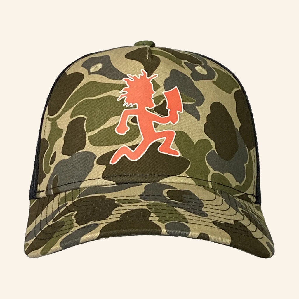 Insane Clown Posse Merch Hatchetman Camo Trucker Hat Gifts For Hip Hop Lovers - Lilybirchmarket