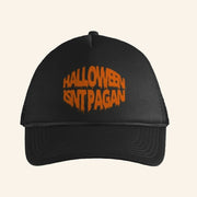Inspiring Philosophy Merch Halloween Is Not Pagan Trucker Hat Gift Ideas For Sister - Lilybirchmarket