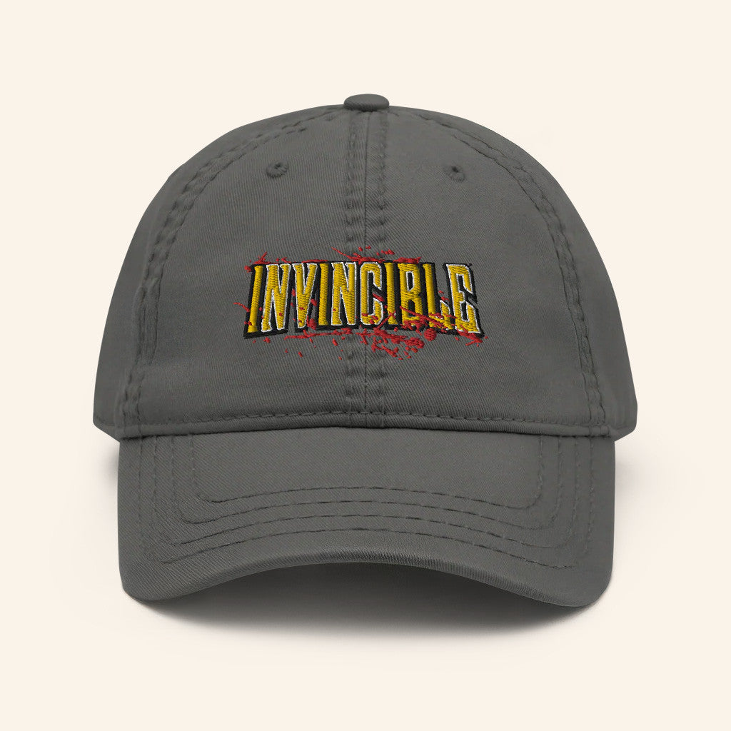 Invincible Merch Invincible Bloody Logo Embroidered Hat Present For Dudes - Lilybirchmarket