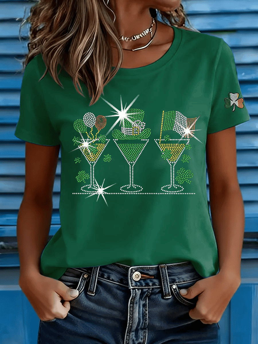 Irish Cocktail T-Shirt Forever Irish Saint Patrick's Day T-Shirts Cool St Patricks Day Gifts - Lily Birch Market
