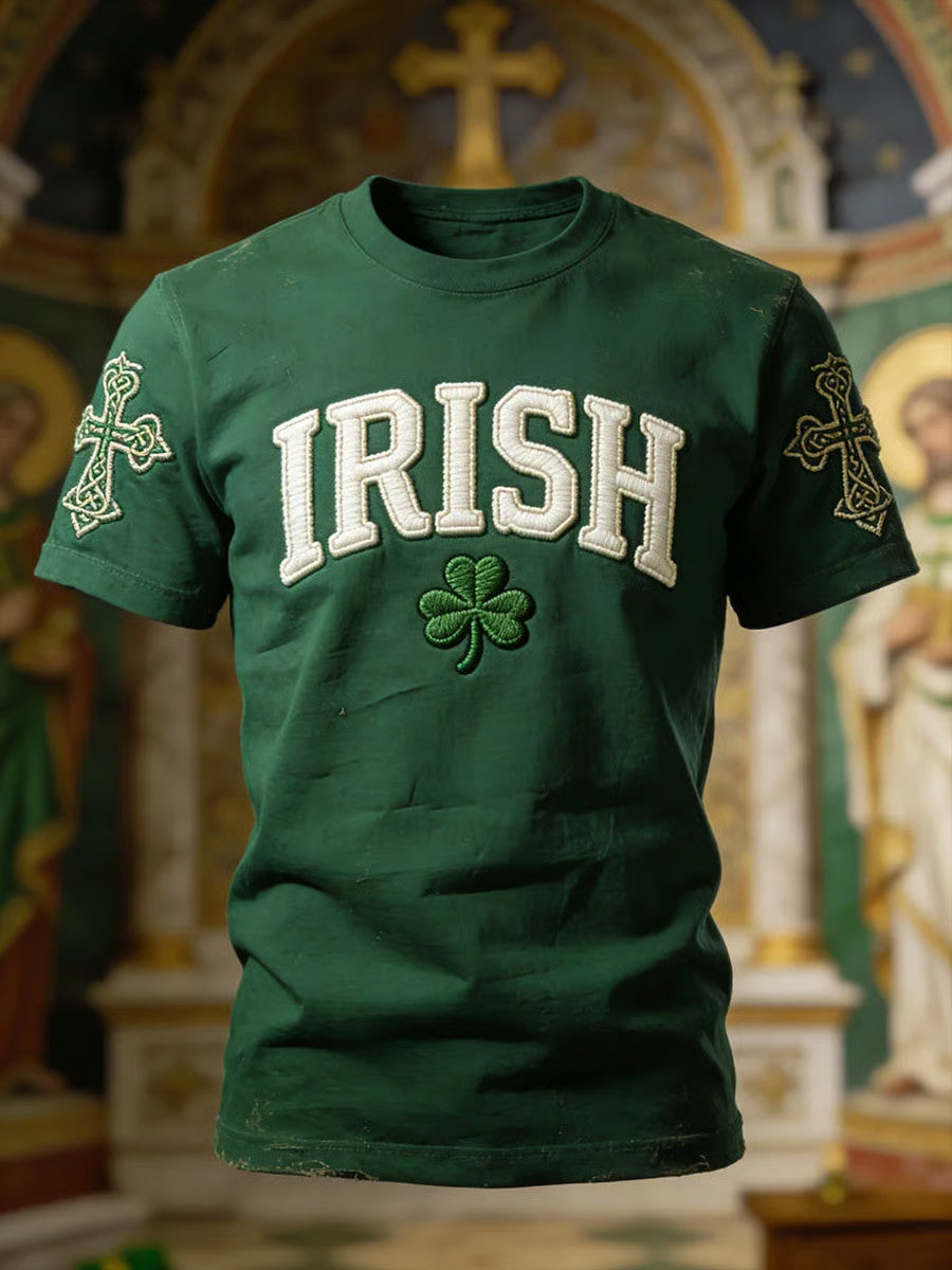  Irish Heritage Day Traditional Irish Shamrock Short-Sleeved T-Shirt Good St Patrick'S Day Gifts - TradiViet