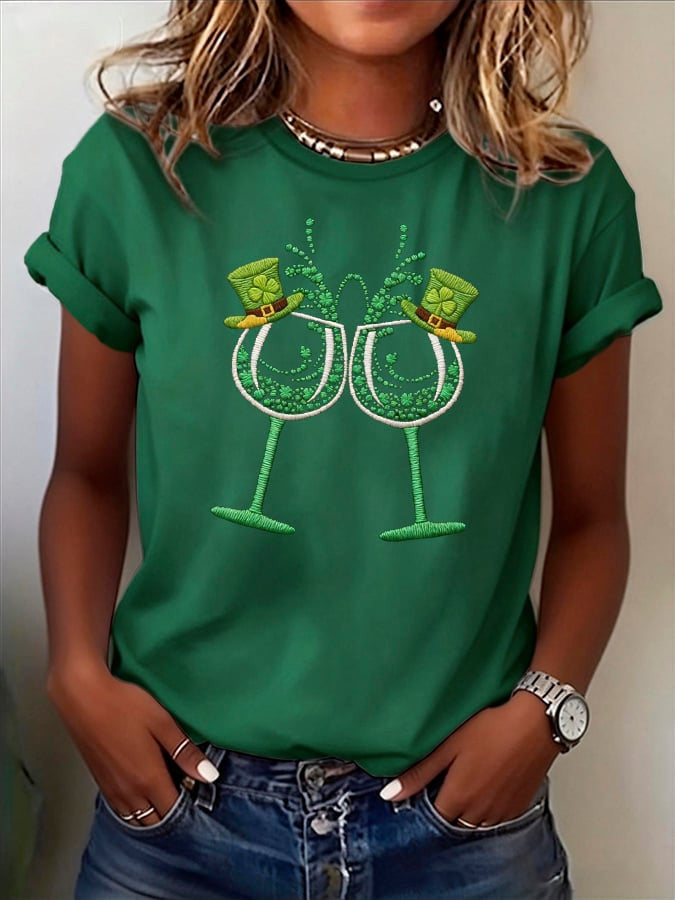 Irish Lucky Shamrock T-Shirt Happy St. Patrick's Day Unique Gifts For Women - Lily Birch Market