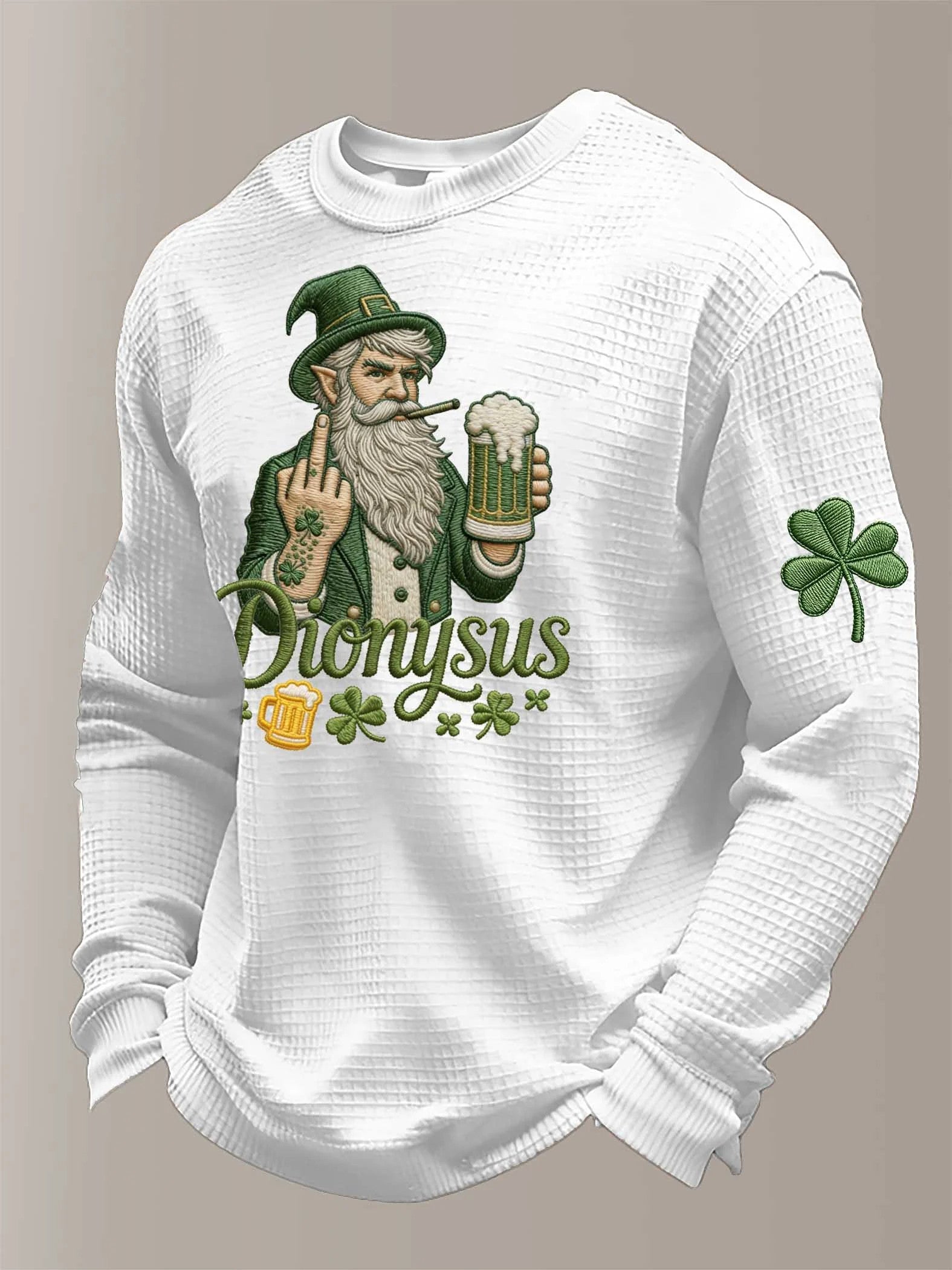  Irish Pride Day St. Patrick's Day Dionysus Printed Long Sleeve T Shirt Gift For Husband - TradiViet