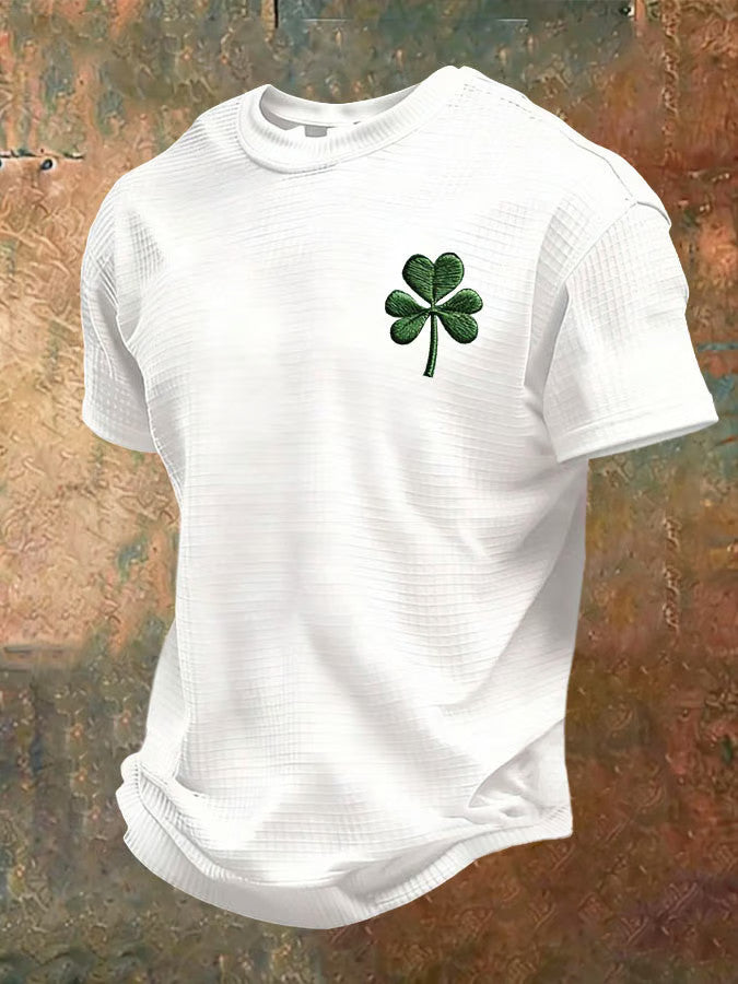  Irish Saint Patrick's Day Shamrock Waffle T-Shirt St Patricks Shirts Gifts For Brother - TradiViet