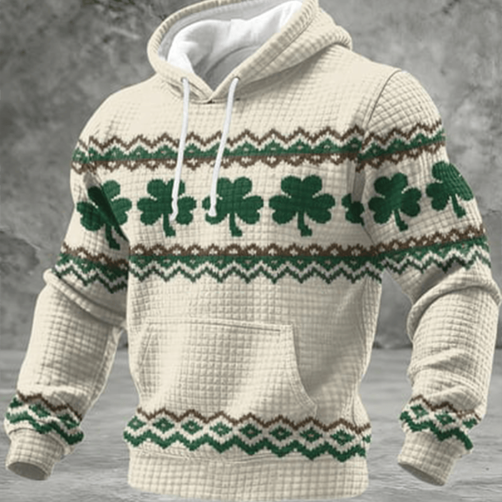 Irish Shamrock Day Hoodie St Patrick's Day Hooded Sweatshirt Shamrock Day Gifts - Lilybirchmarket