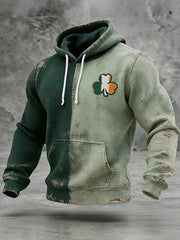 Irish Shamrock Graphic Hoodie St Patricks Day Lucky Clover Irish Pride Best Gift For Men - Lilybirchmarket