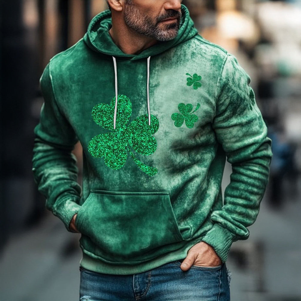 Irish Shamrock Hoodie Retro Saint Patrick's Day Hoodie Gifts For Holiday - Lilybirchmarket
