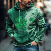 Irish Shamrock Hoodie Retro Saint Patrick's Day Hoodie Gifts For Holiday - Lilybirchmarket