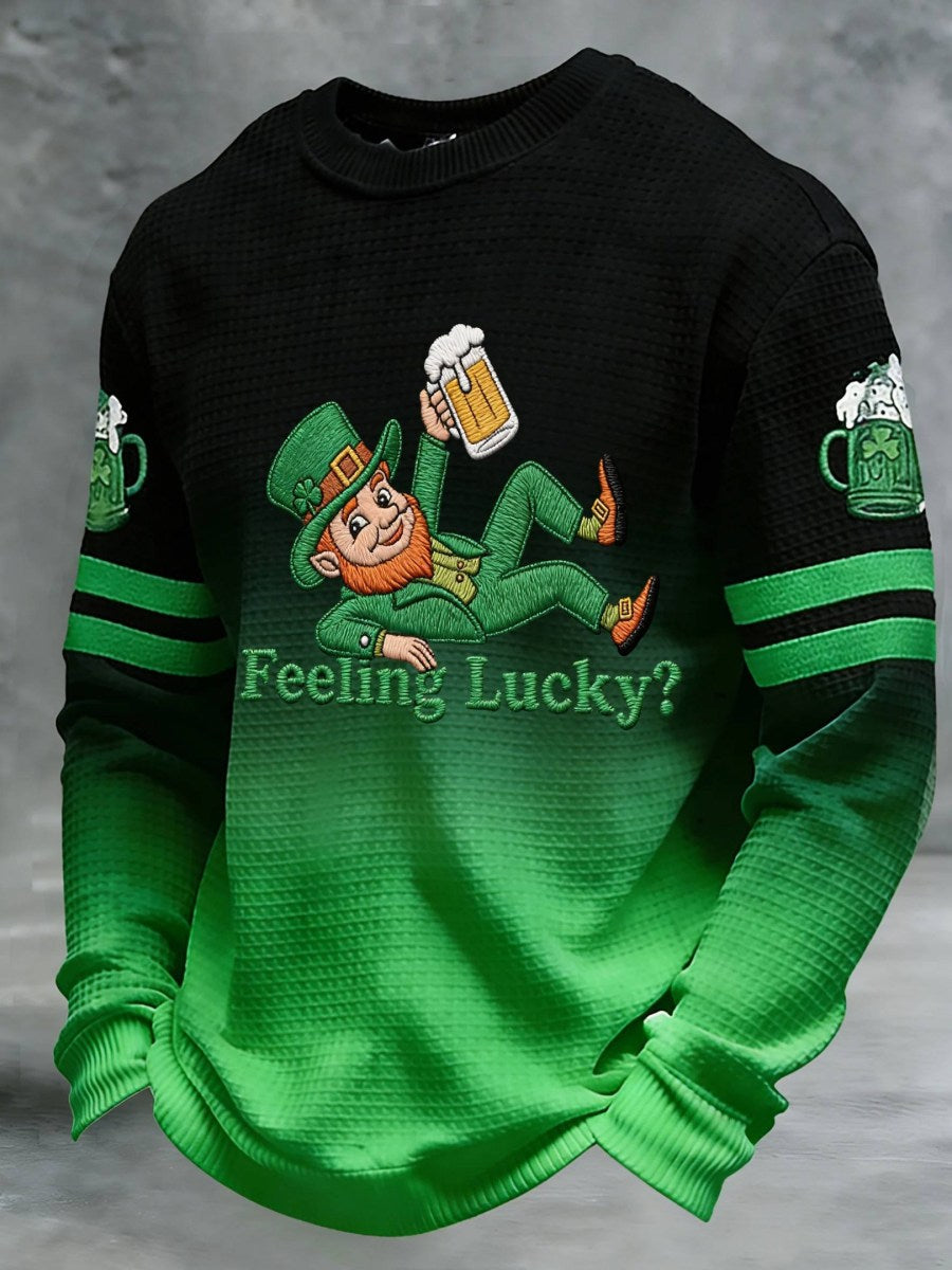 Irish St. Patrick's Day Drunken Leprechaun Funny Long Sleeve T Shirt St Patty'S Day Gift Ideas - Lily Birch Market