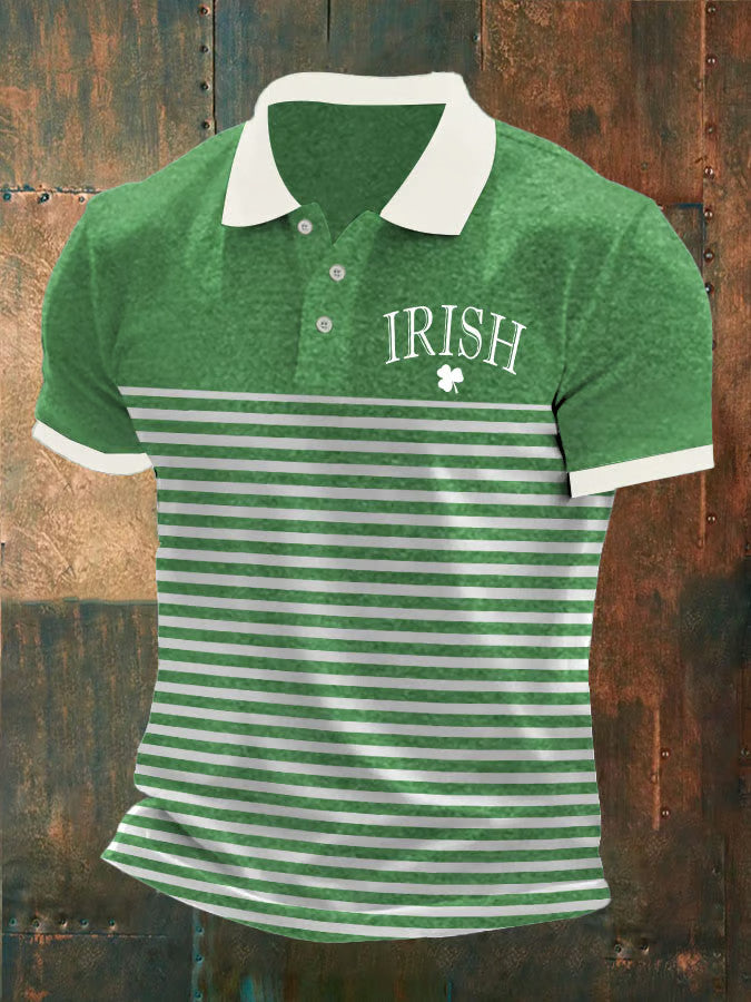  Irish St Patrick's Day Polo Shirt Shamrock Shirt Mens Irish Theme Gift Ideas - TradiViet