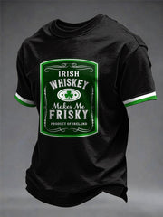  Irish Whiskey Make Me Frisky Shirt Funny St Patrick's Day T-Shirt Whiskey Lovers Gifts - TradiViet