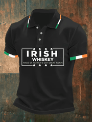  Irish Whiskey Make St Patrick's Day Great Again Polo Shirt Gifts For Irish Dad - TradiViet
