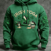 Irish Yoga St Paddy's Day Hoodie St Patrick's Day 2026 Apparel Cool Present Ideas - Lilybirchmarket