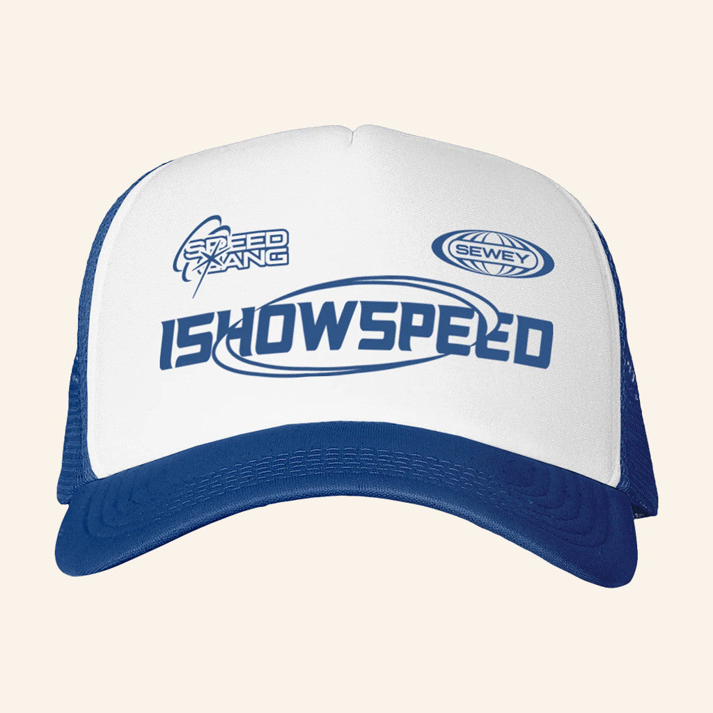 IShowSpeed Merch Racing Royal Trucker Hat Gift Ideas For Friends - Lilybirchmarket