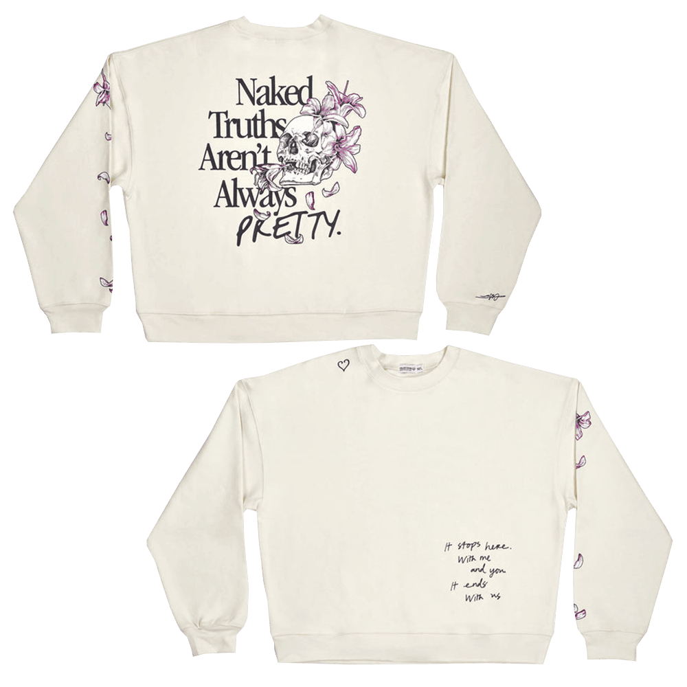 It Ends With Us Merch Naked Truths Aren't Always Pretty Colleen Hoover Sweatshirt Wife Gifts - Lilybirchmarket