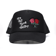 It's All Love Baby Trucker Hat Black Sentimental Father's Day Gifts - Lilybirchmarket