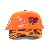It's All Love Baby Trucker Hat Camo Orange Hat Best Gifts For Mother - Lilybirchmarket