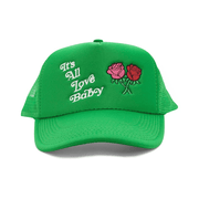 It's All Love Baby Trucker Hat Green Best Gifts For Mom - Lilybirchmarket