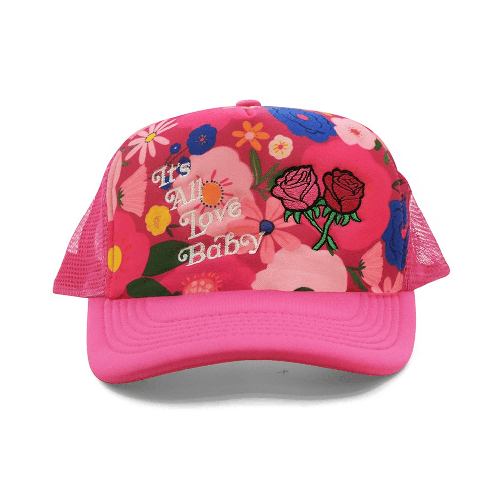 It's All Love Baby Trucker Hat Pop Flower Hat Gifts For Mother - Lilybirchmarket