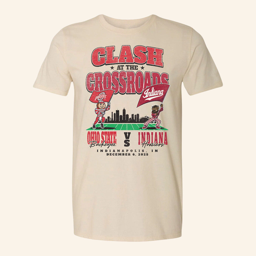 IU Big Ten Championship Shirt Indiana Football Merch Big 10 Championship Mascot Showdown T-Shirt - Lily Birch Market