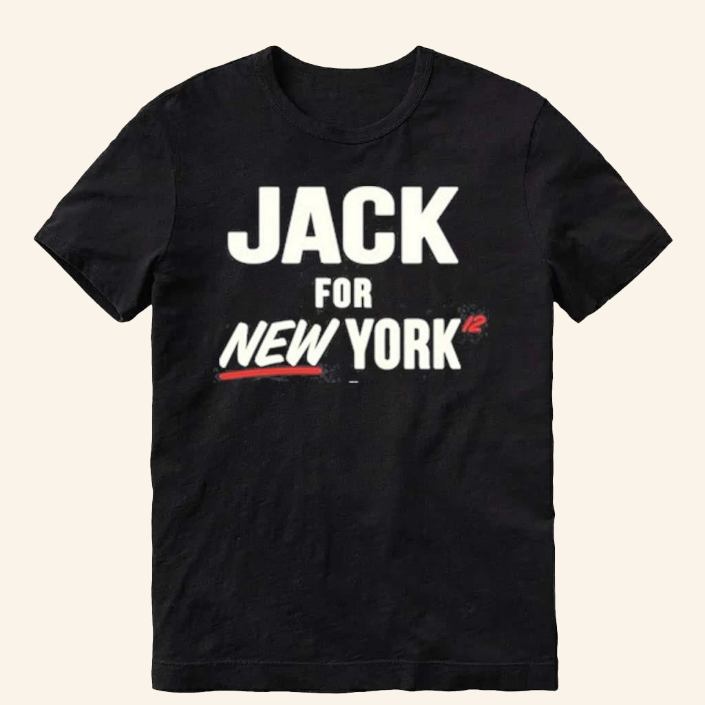Jack For New York Merch Jack For New York T-Shirt Black Gifts For Dad - Lily Birch Market
