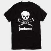 Jackass Merch Jackass Logo T-Shirt Black Present Ideas For Husband - Lily Birch Market