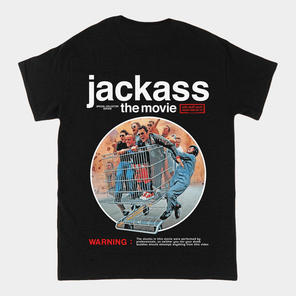 Jackass Merch Jackass The Movie Cover Art T-Shirt Gifts Ideas For Him - Lily Birch Market