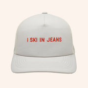Jackson Hole Merch Embroidered I Ski In Jeans Trucker Hat Birthday Gift Ideas For Husband - Lilybirchmarket