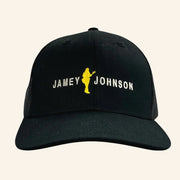 Jamey Johnson Merch Black Logo Embroidered Trucker Hat Gifts Ideas For Music Lovers - Lilybirchmarket