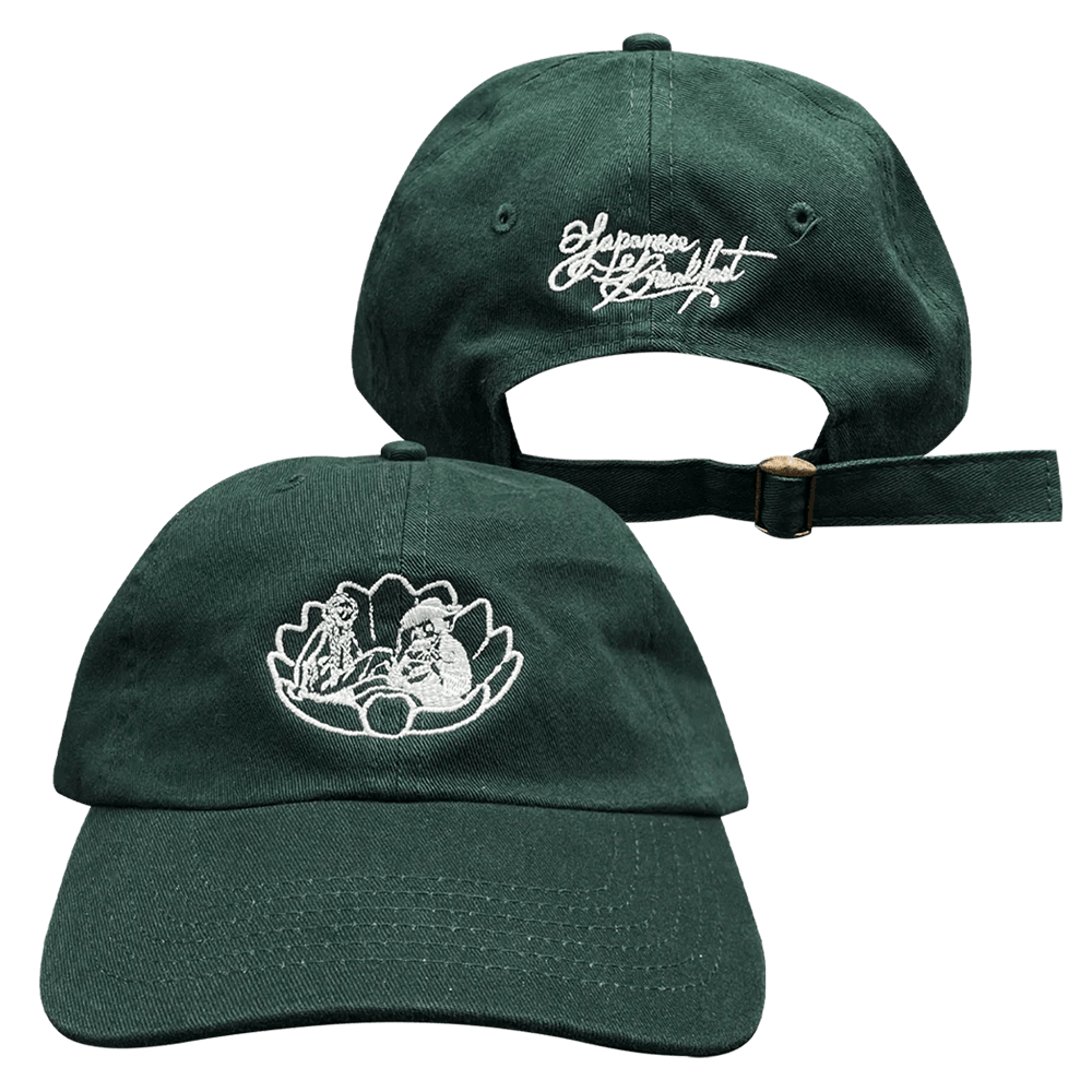 Japanese Breakfast Merch JB Green Embroidered Hat Best Father's Day Gifts - Lilybirchmarket