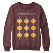 Japanese Breakfast Merch JB Persimmon Maroon Sweatshirt Last Minute Father'sDay Gifts - Lilybirchmarket