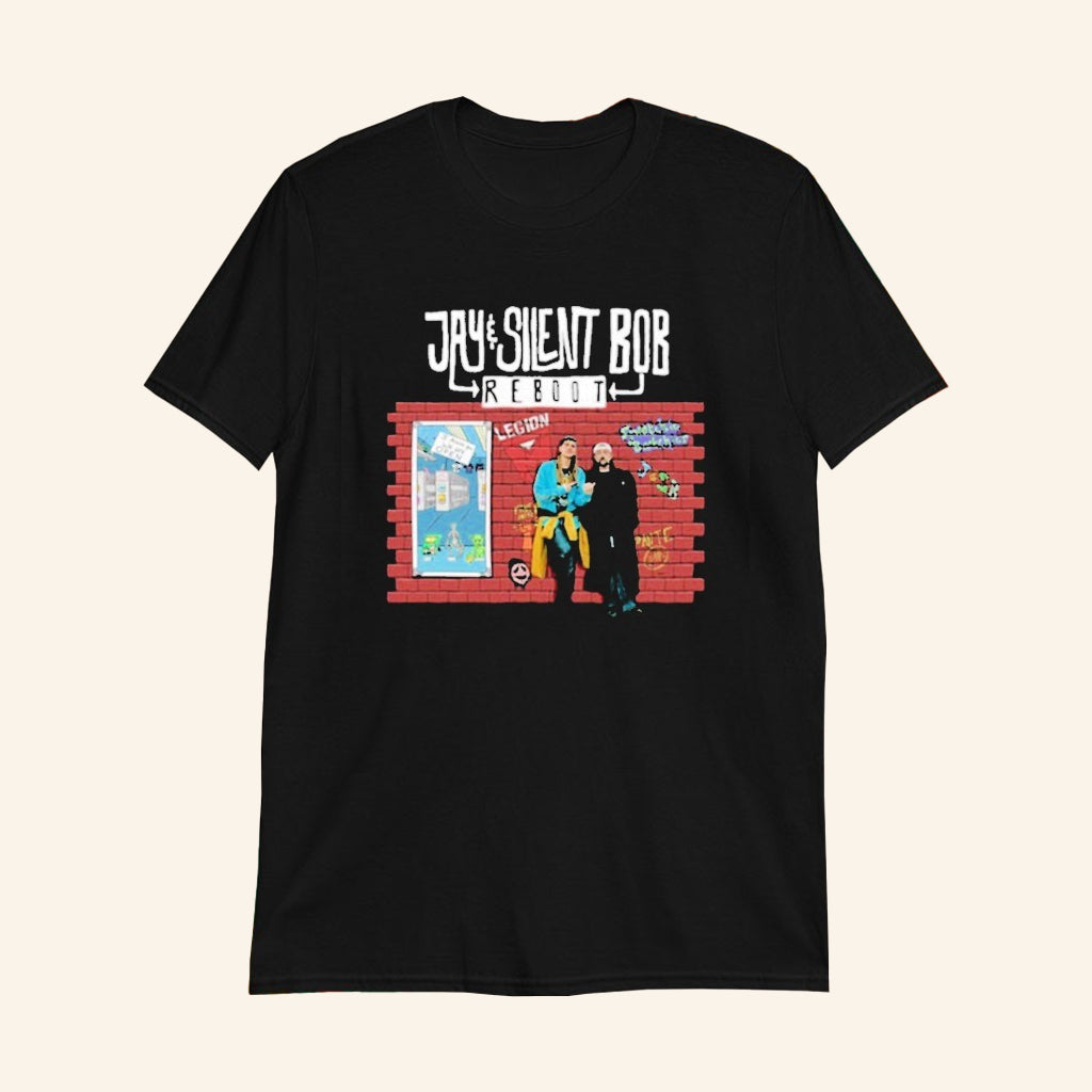 Jay And Silent Bob Reboot Graffiti Wall Collab Reboot T-Shirt Jay And Silent Bob Merch - Lily Birch Market