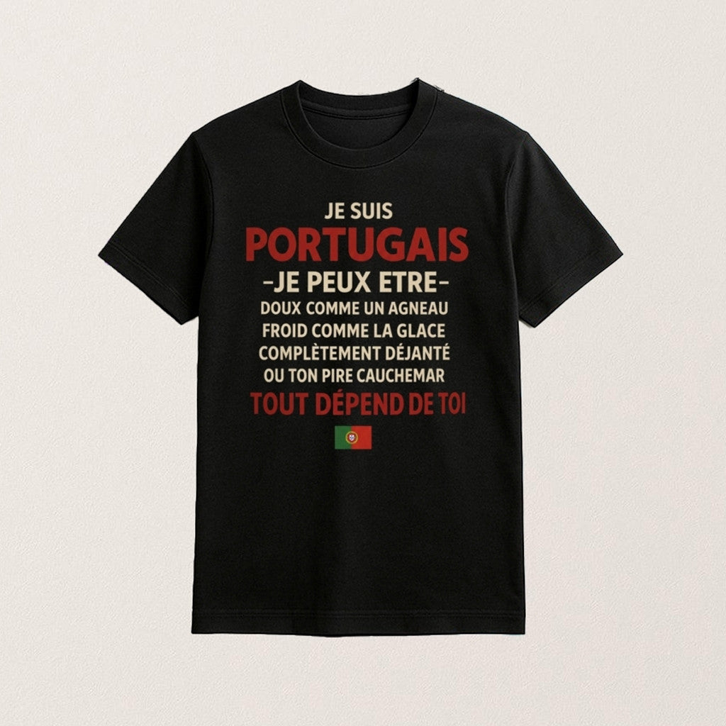 Je Suis Portugais T-Shirt Funny Quote Shirt Portuguese Pride Gifts For Friends - Lily Birch Market