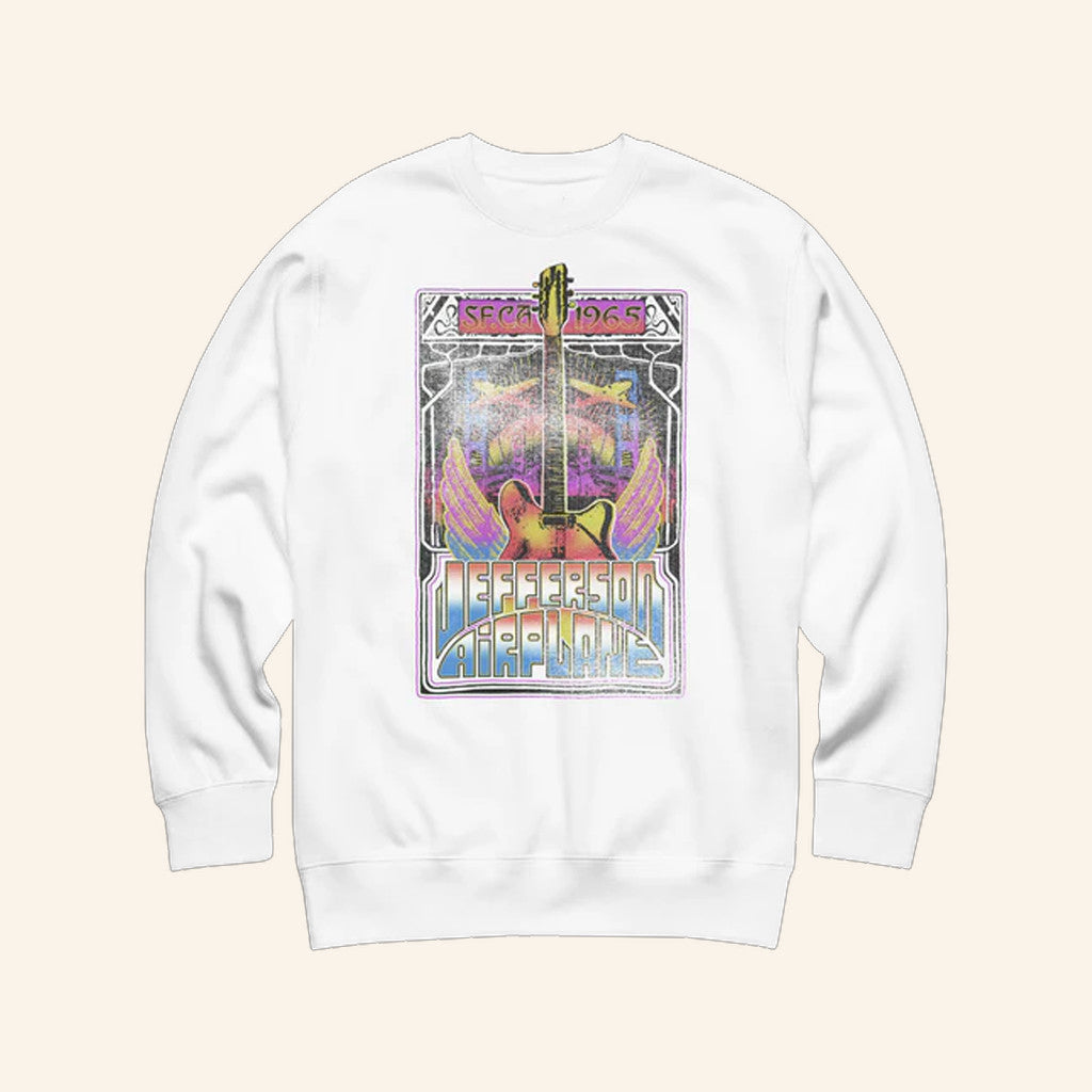 Jefferson Airplane Merch Jefferson Airplane San Francisco 1965 Crewneck Sweatshirt - Lilybirchmarket