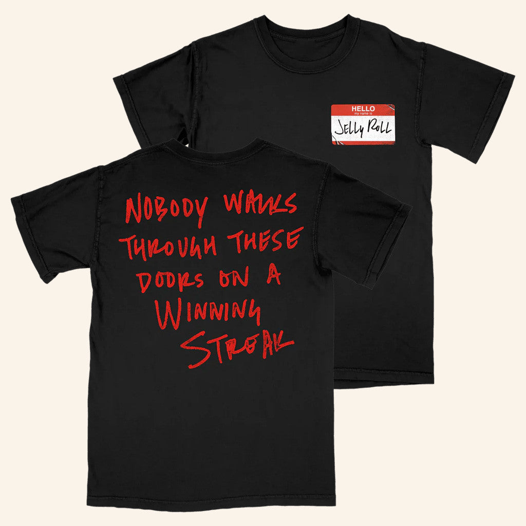 Jelly Roll Merch Name Tag T-Shirt Gift Ideas For Hip Hop Lovers - Lily Birch Market