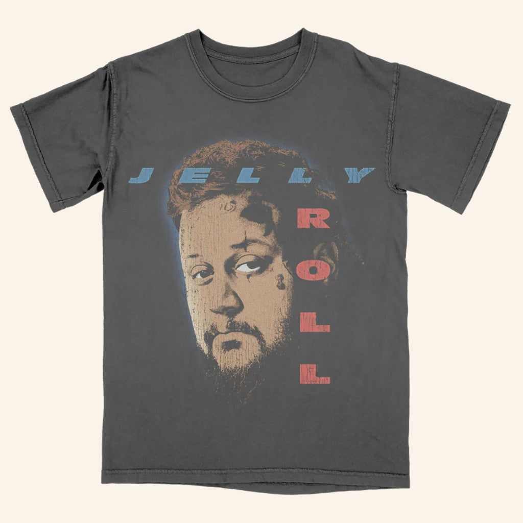 Jelly Roll Merch Vintage Photo T-Shirt Best Gifts For Hip Hop Lovers - Lily Birch Market