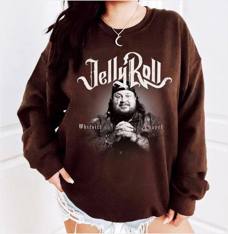 Jelly Roll Sweatshirt Retro Jelly Roll Sweatshirt Gifts For Friends Merch Clothing - Lilybirchmarket