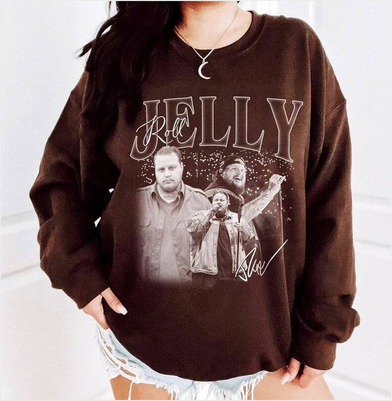Jelly Roll Sweatshirt Retro Jelly Roll The Beautifully Broken Tour Sweatshirt Gifts For Besties - Lilybirchmarket