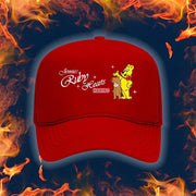 Jennie x Haribo Merch Ruby Hearts Red Trucker Hat Best Birthday Gift For Husband - Lilybirchmarket