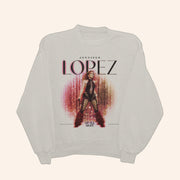 Jennifer Lopez Merch Up All Night Glitzy Sweatshirt Cool Gifts For Music Lovers - Lilybirchmarket