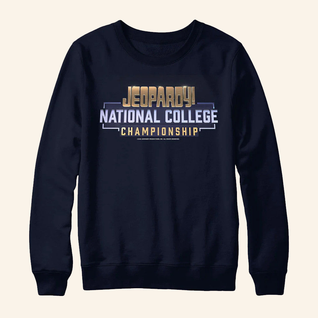 Jeopardy Merch Jeopardy College Tournament Crewneck Sweatshirt Present For Husband - Lilybirchmarket