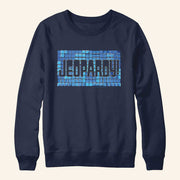 Jeopardy Merch Jeopardy Tile Logo Navy Sweatshirt Husband Christmas Gift Ideas - Lilybirchmarket