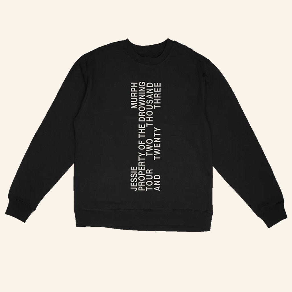 Jessie Murph Merch Property Of The Drowning Tour Crewneck Sweatshirt Gift Ideas For Fans - Lilybirchmarket
