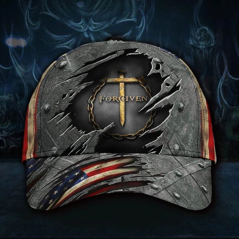 Jesus Forgiven Classic Hat 3D Print Christian Religion God Easter Cap Dad Hat Merch Gifts 2 - Lilybirchmarket