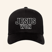 Jesus Won Apparel Merch Jesus Won Black Hat Present For Dad - Lilybirchmarket